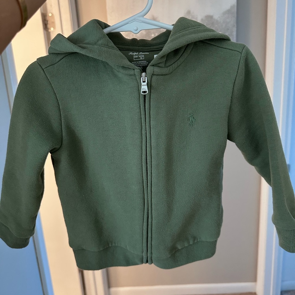 Polo baby kids sweatshirt with zip fleece